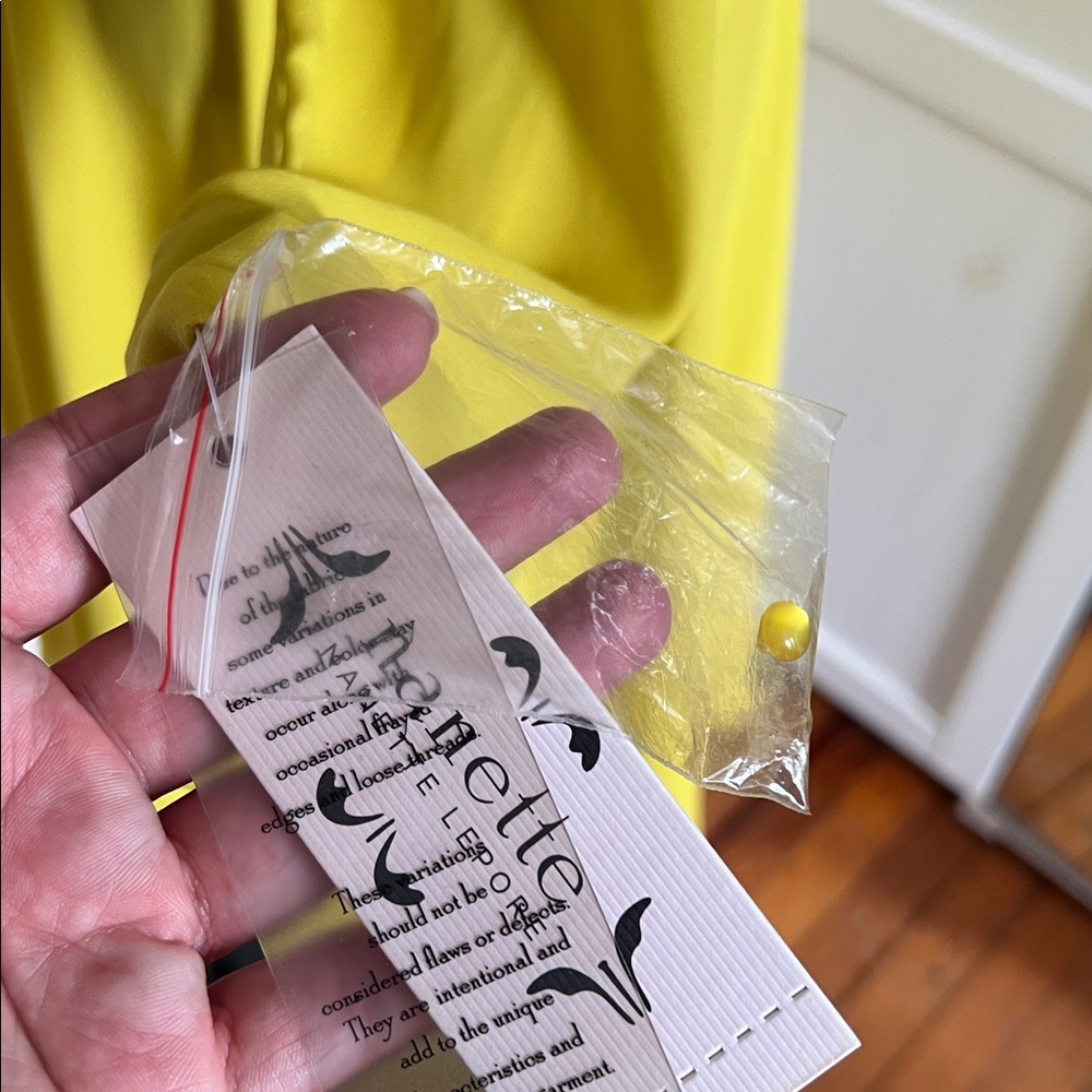 Nanette Lepore "Laurel Leaf" Pleated Midi Dress | Chartreuse NWT Size 4 - Picture 7 of 10